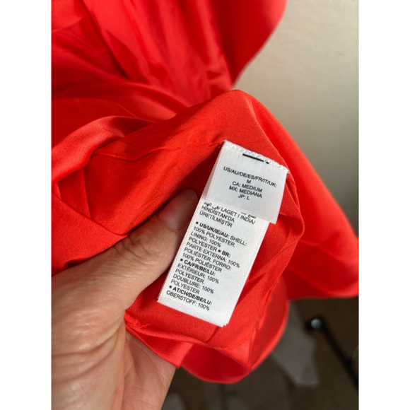 Women's The Drop Fiesta Size Cowl Dress Red Size M - Picture 3 of 8